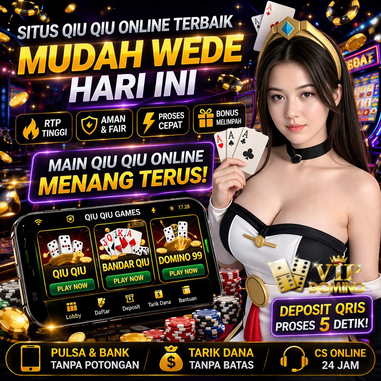 VIPDOMINO - Situs Qiu Qiu Online Terbaik Mudah Wede Hari Ini